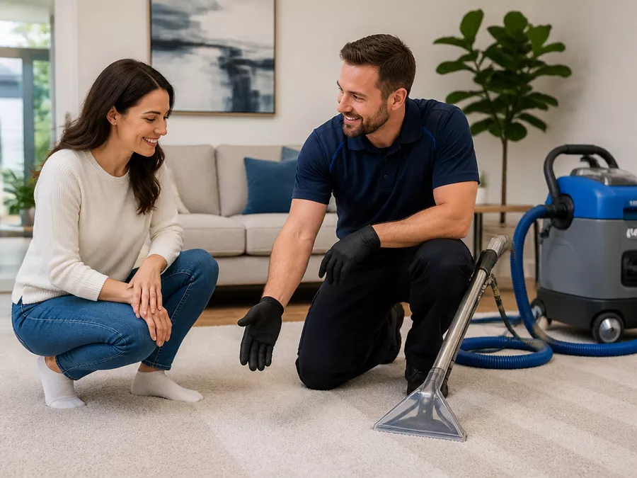 Professional carpet cleaning equipment